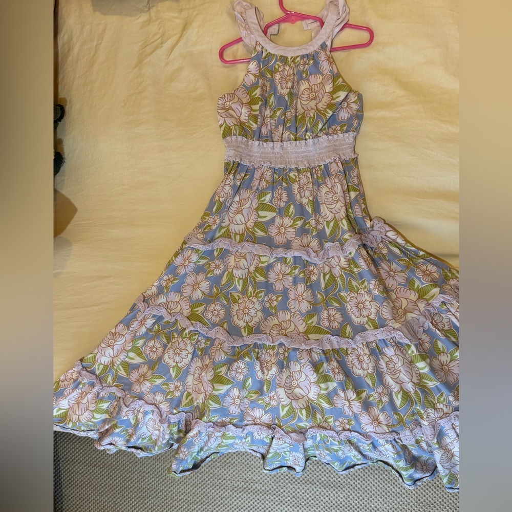 Matilda Jane Floral Maxi Dress in Blue and lavender